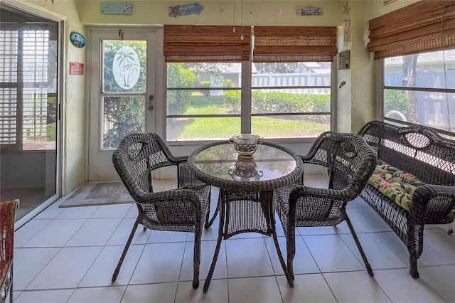 view of sunroom