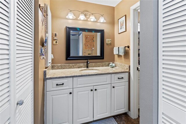 bathroom featuring vanity