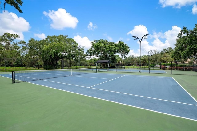 view of tennis court