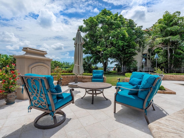 view of patio / terrace with outdoor lounge area