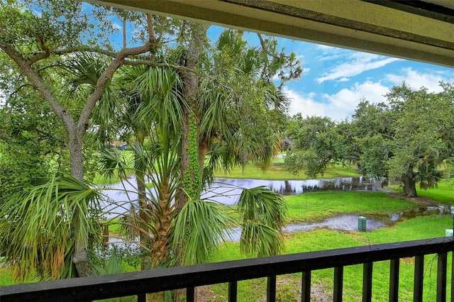 view of water feature