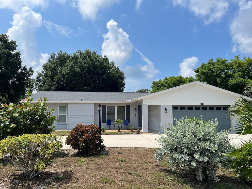 ranch-style house with a garage