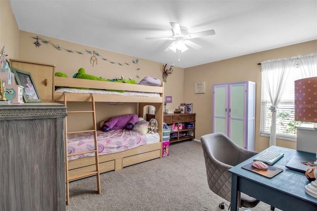 bedroom featuring carpet flooring