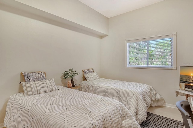 view of tiled bedroom