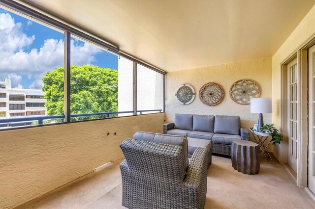 view of sunroom / solarium