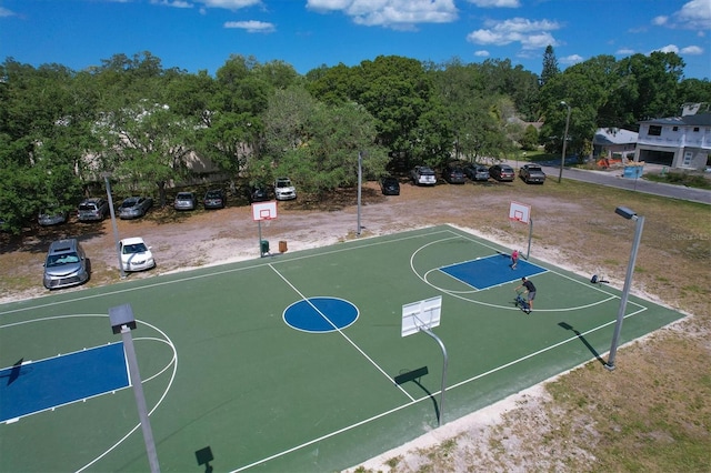 view of basketball court