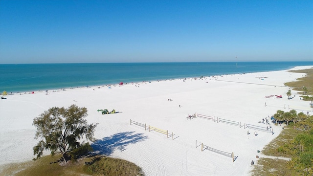 water view with a beach view