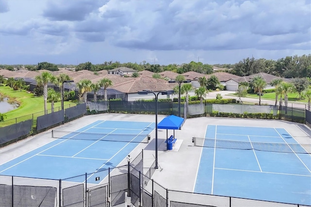 view of tennis court