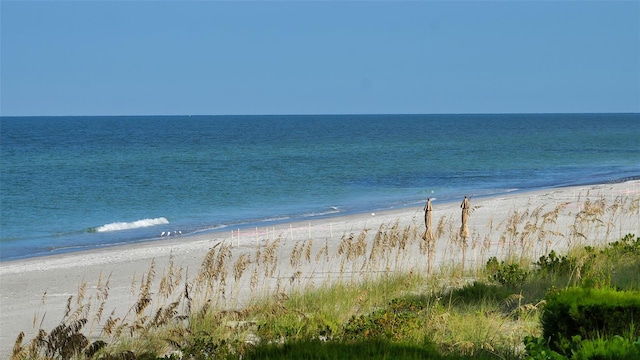 water view with a view of the beach