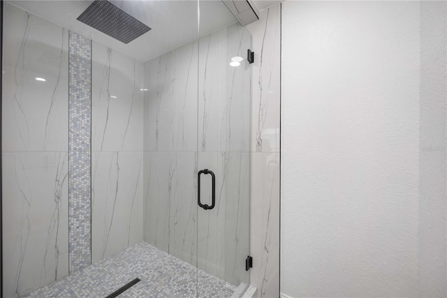 bathroom with walk in shower