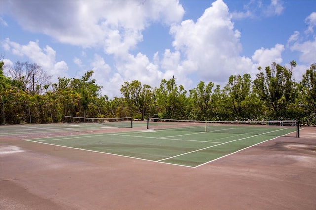 view of sport court