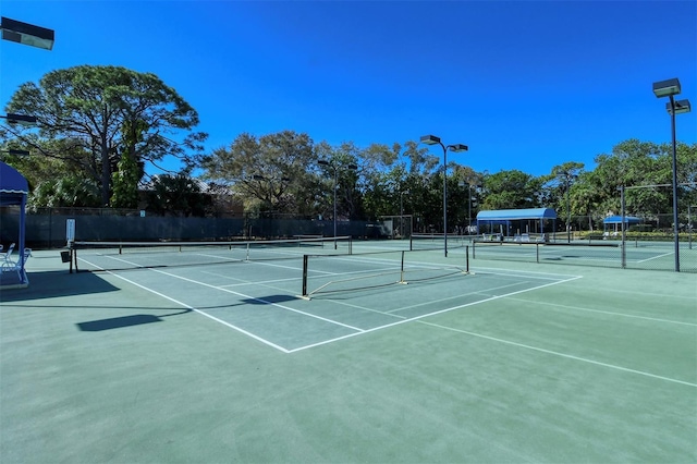 view of tennis court