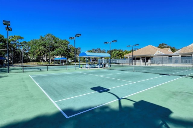 view of tennis court