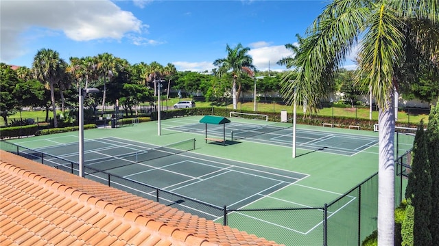 view of tennis court