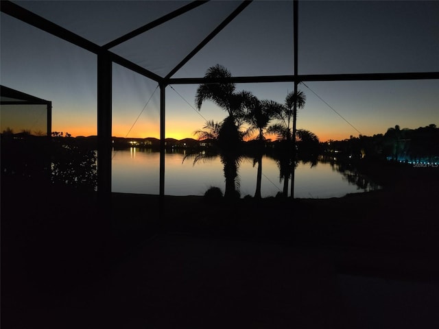 view of water feature