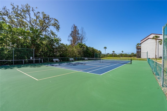 view of sport court