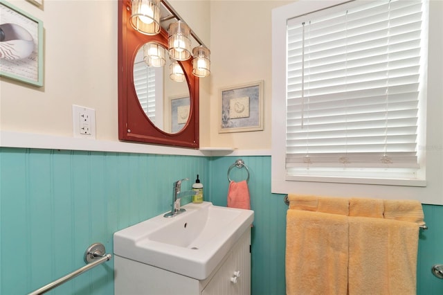 bathroom with vanity