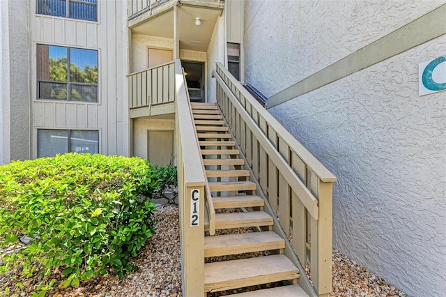 view of stairs