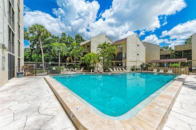 pool with fence