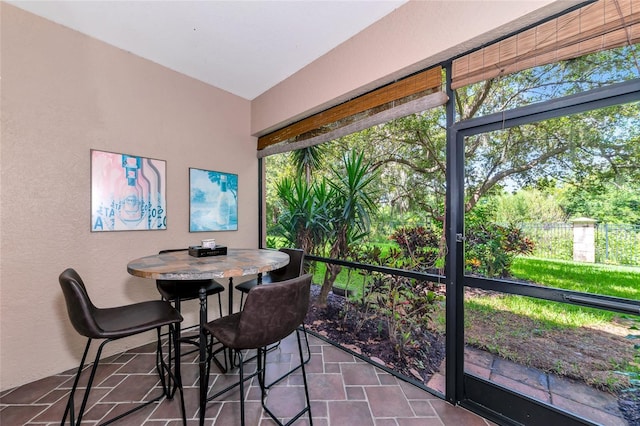 view of sunroom / solarium