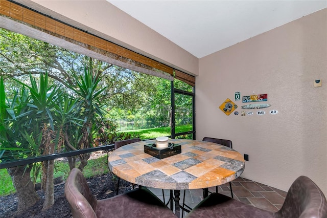 view of dining room