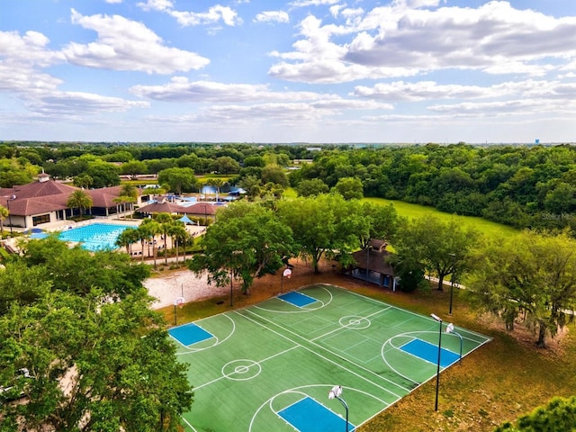 view of basketball court