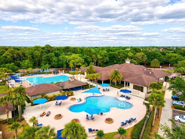 view of pool with a patio