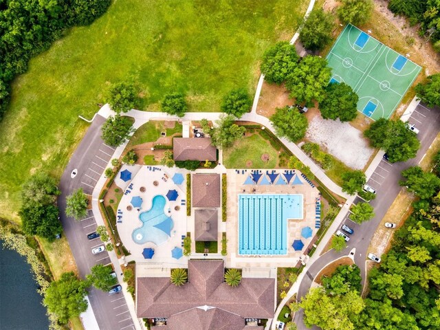 birds eye view of property