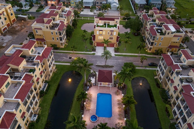 bird's eye view featuring a residential view