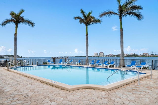 view of pool with a patio area