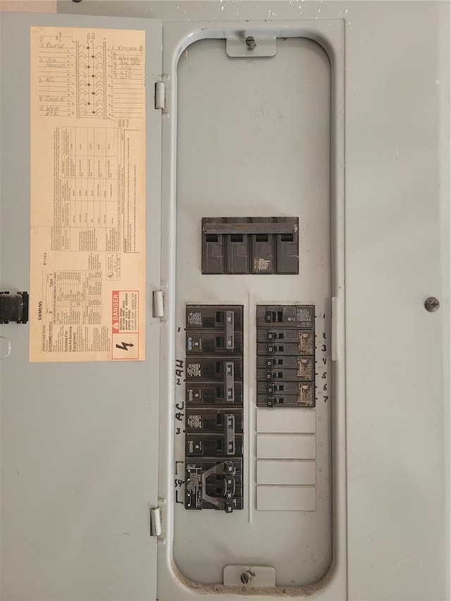 707 13th St W, Palmetto, FL 34221 - utility room featuring electric panel