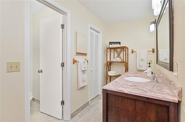 bathroom featuring vanity