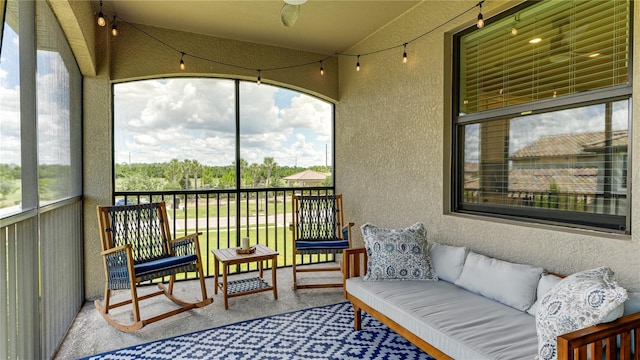 view of sunroom