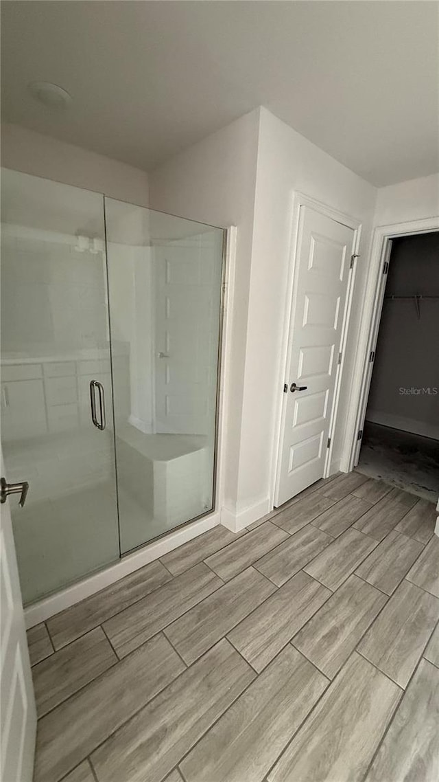 bathroom with walk in shower