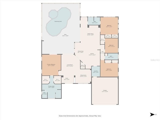 1206 86th Ct NW, Bradenton, FL 34209 - view of room layout
