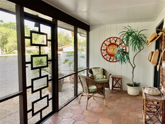 view of sunroom / solarium