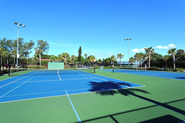 view of tennis court