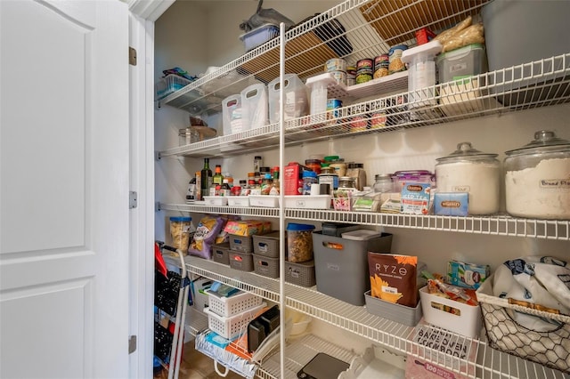 view of pantry