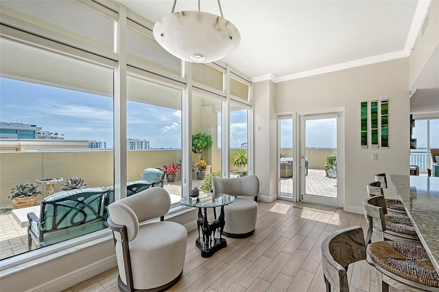 sunroom with a wealth of natural light