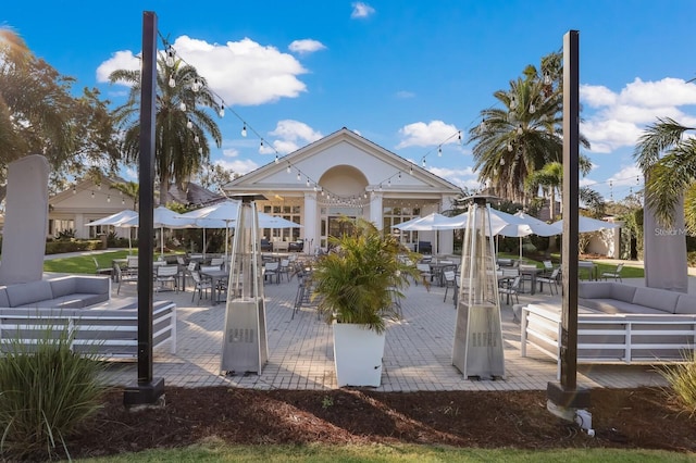 surrounding community featuring a patio area