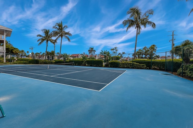 view of sport court