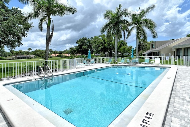 view of pool with a patio