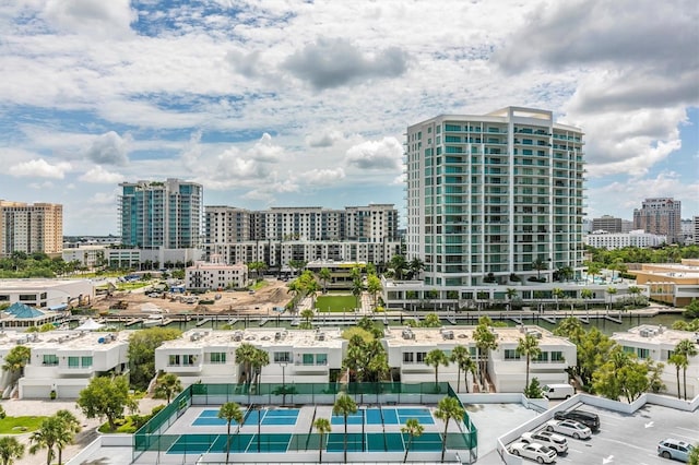 birds eye view of property