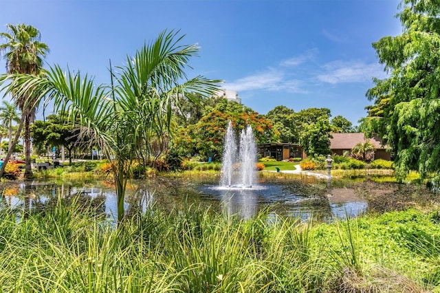 view of home's community featuring a water view