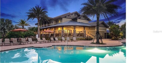 view of pool with a patio