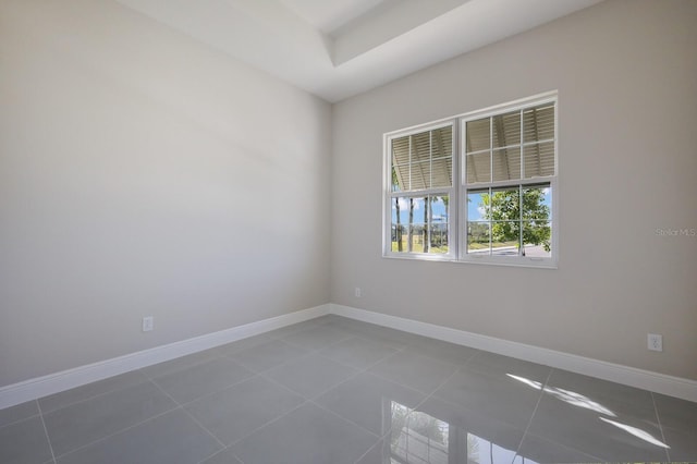 view of tiled empty room