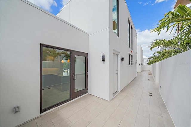 view of patio / terrace with fence