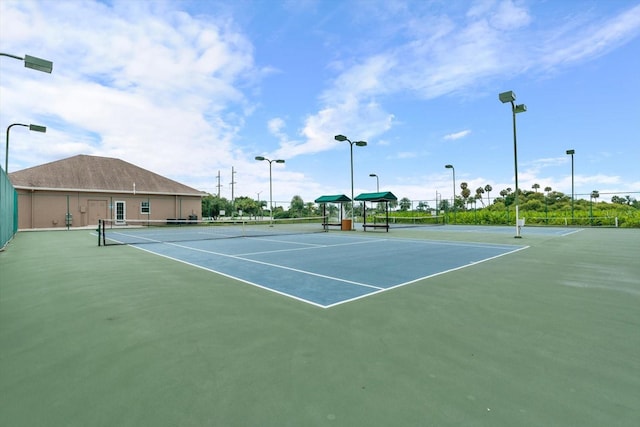 view of tennis court