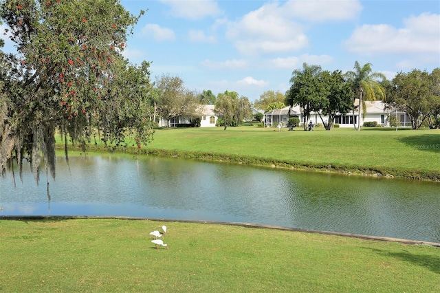 view of water feature