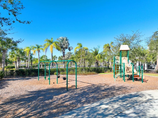 view of jungle gym